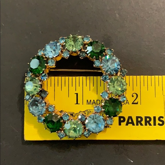 Karu Jewelry Vintage Karu Blue Green Brooch Poshmark